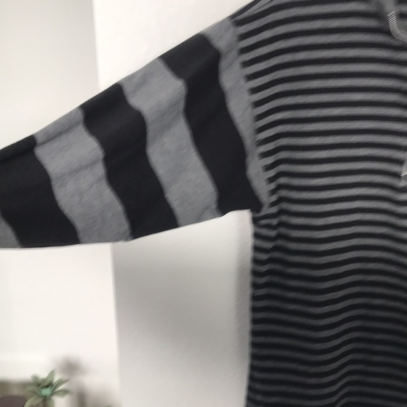 🖤ALISON BLAIR DRESS SIZE LARGE BLACK AND GREY STRIPES GREAT CONDITION! - Picture 3 of 6